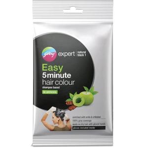 godrej expert Shampoo hair colour-natural black-10ml